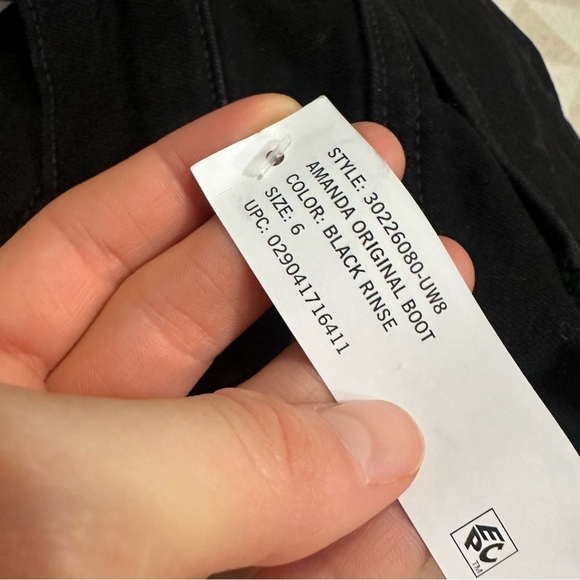 Gloria Vanderbilt Women's Amanda Bootcut Denim Jean black - Picture 4 of 4